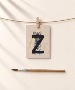 De Zet van Zebra - Letterkaart